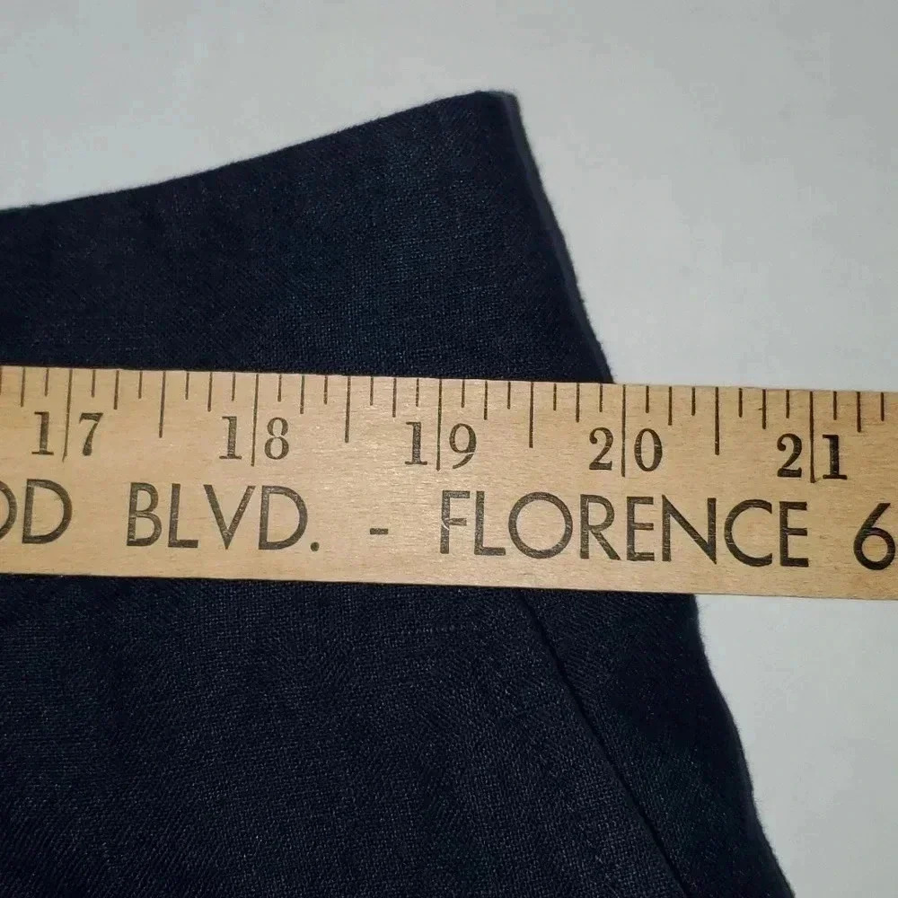 Talbots Bermuda Dark Navy 100% Linen Shorts Womens Size 16 - Picture 13 of 13